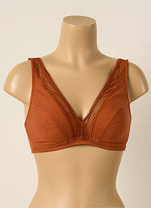 Soutien-gorge sans armature haut soutien-gorge emboitant marron PRINCESSE TAM-TAM femme