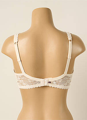 Soutien-gorge effet matière satinée haut triangles beige PRINCESSE TAM-TAM femme
