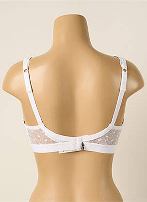 Soutien-gorge effet matière satinée haut triangles blanc PRINCESSE TAM-TAM femme