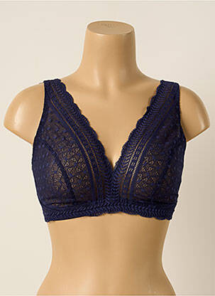 Soutien-gorge sans armature haut triangles bleu PRINCESSE TAM-TAM femme