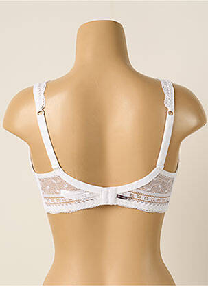 Soutien-gorge effet matière satinée haut triangles blanc PRINCESSE TAM-TAM femme