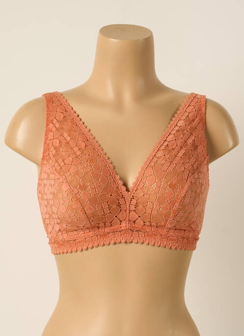 Soutien-gorge sans armature haut triangles orange PRINCESSE TAM-TAM femme
