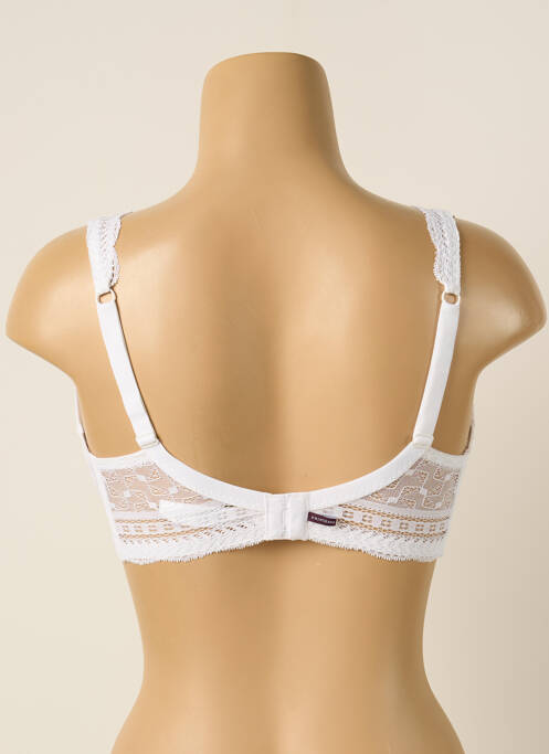 Soutien-gorge effet matière satinée haut triangles blanc PRINCESSE TAM-TAM femme