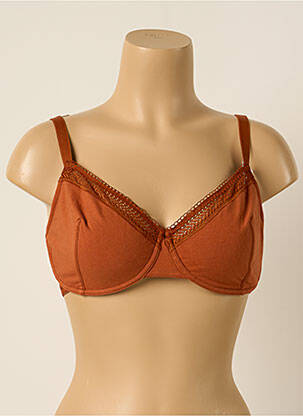 Soutien-gorge légère et transparente haut soutien-gorge emboitant marron PRINCESSE TAM-TAM femme