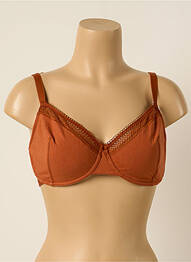 Soutien-gorge légère et transparente haut soutien-gorge emboitant marron PRINCESSE TAM-TAM femme