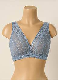Soutien-gorge sans armature haut triangles bleu PRINCESSE TAM-TAM femme
