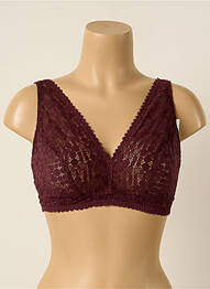 Soutien-gorge sans armature haut triangles violet PRINCESSE TAM-TAM femme