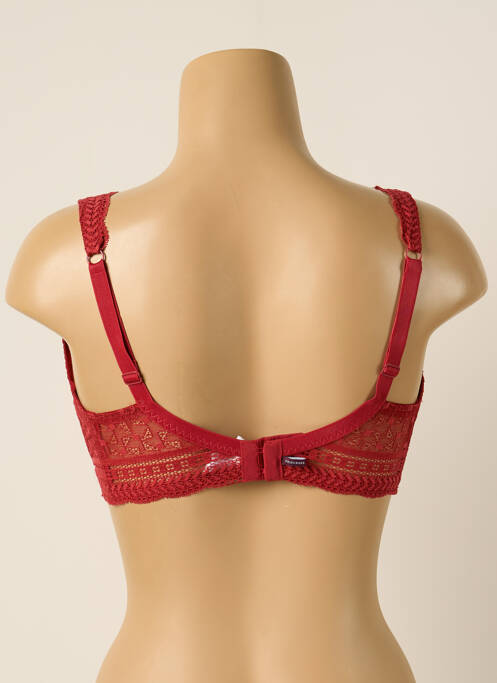 Soutien-gorge sans armature haut triangles rouge PRINCESSE TAM-TAM femme