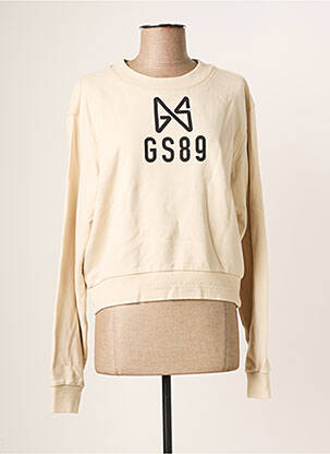 Sweat-shirt tissage jersey manches longues beige G STAR femme