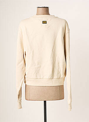 Sweat-shirt tissage jersey manches longues beige G STAR femme