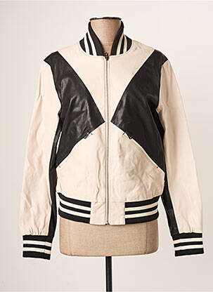 Veste simili cuir poches beige G STAR femme