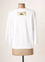 Sweat-shirt blanc VICTORIO & LUCCHINO pour femme seconde vue