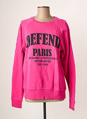 Sweat-shirt rose DEFEND pour femme