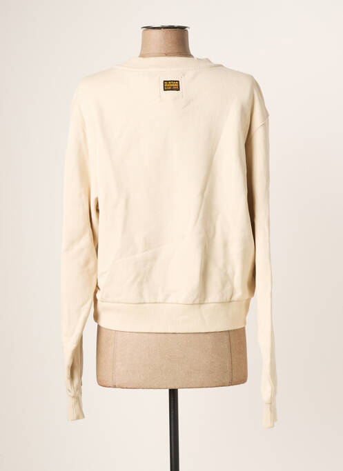 Sweat-shirt beige G STAR pour femme
