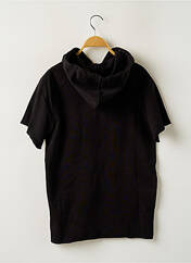 Sweat-shirt à capuche noir DEFEND pour homme seconde vue