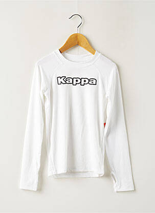 T-shirt blanc KAPPA pour garçon