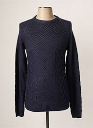 Pull stretch manches longues bleu SORBINO homme