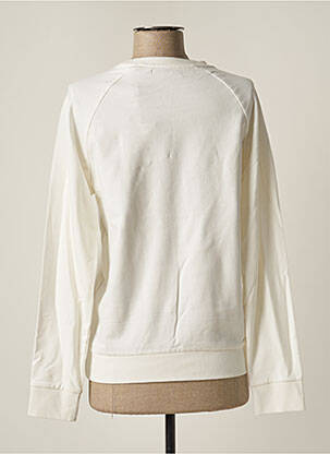 Sweat-shirt tissage jersey manches longues blanc LOIS femme