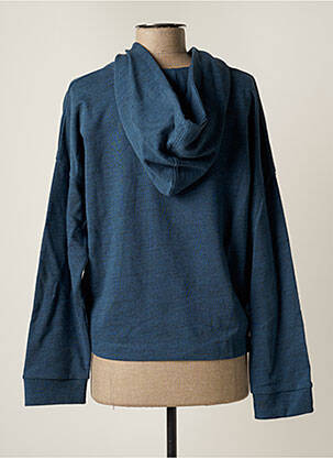 Sweat-shirt à capuche col v manches longues bleu LOIS femme