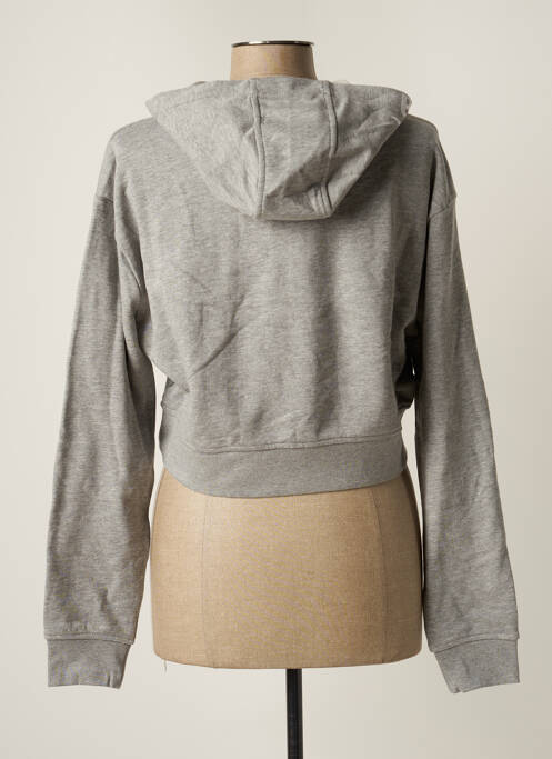 Sweat-shirt à capuche gris KAPPA pour femme