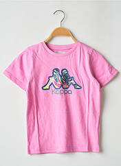 T-shirt rose KAPPA pour fille seconde vue