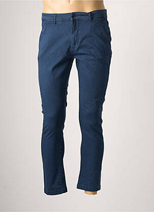 Pantalon chino bleu SIX VALVES pour homme