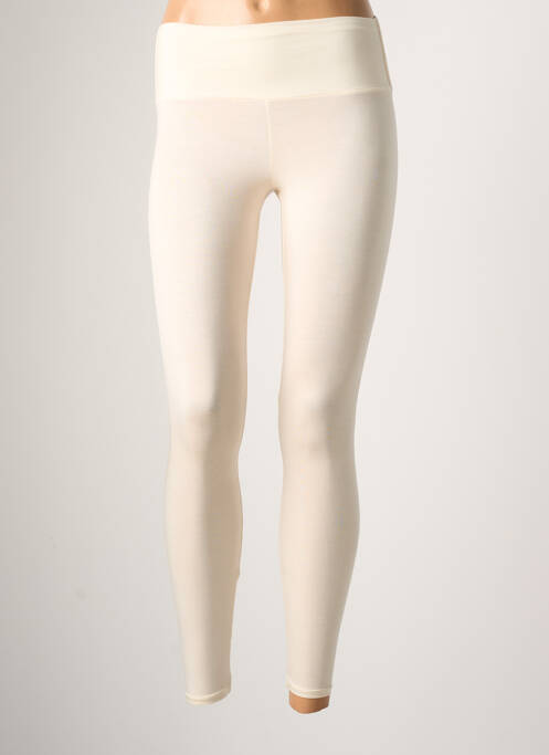 Legging tissage jersey taille normale beige ETAM femme