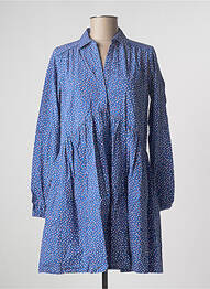 Robe courte coupe évasée manches longues bleu SALSA femme