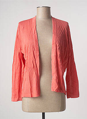 Gilet manches longues manches longues orange MONTAGUT femme