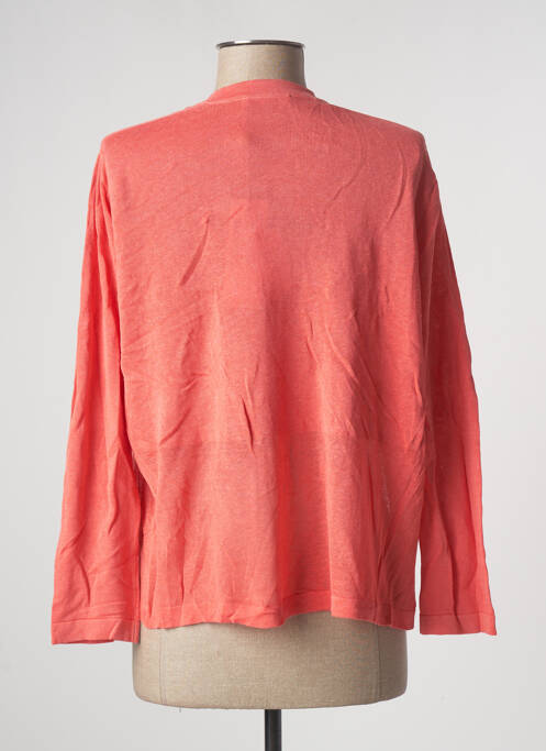 Gilet manches longues orange MONTAGUT pour femme