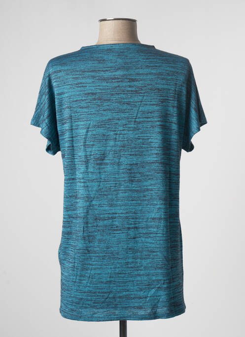 Tunique manches courtes bleu BLANCHEPORTE pour femme