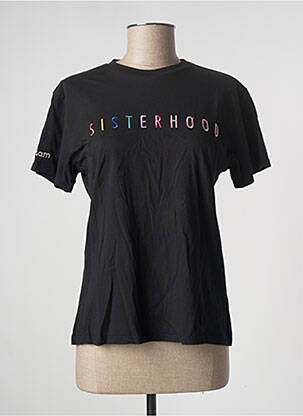 T-shirt stretch manches courtes noir LAAGAM femme