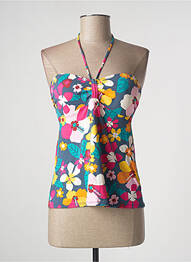 Top de bain effet matière satinée rose CHERRY BEACH femme