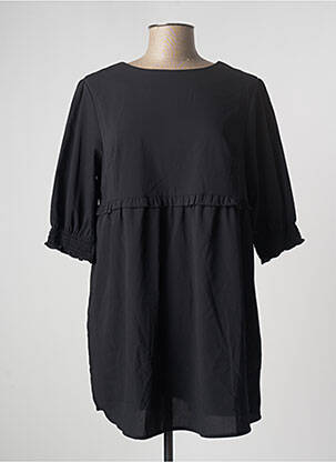 Robe mi-longue manches 3/4 manches 3/4 noir BLANCHEPORTE femme