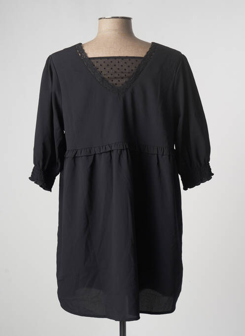 Robe mi-longue noir BLANCHEPORTE pour femme