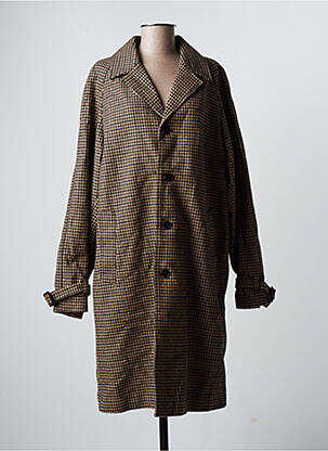 Manteau long manches longues sans capuche marron THE KOOPLES homme