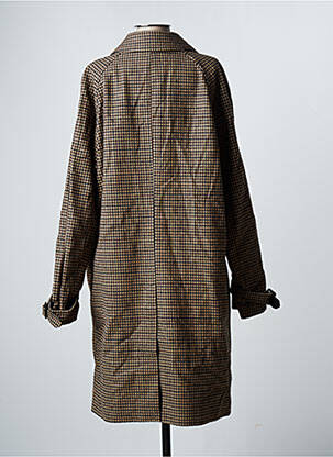 Manteau long manches longues sans capuche marron THE KOOPLES homme