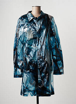Veste casual coupe droite bleu AZZARO femme