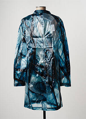 Veste casual coupe droite bleu AZZARO femme