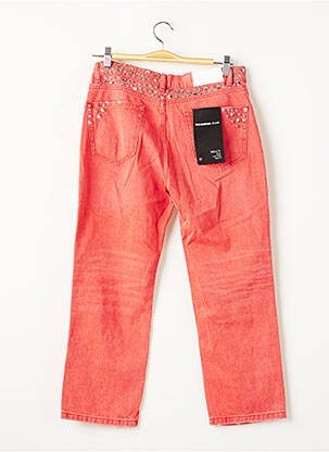 Jeans coupe droite broderie rivets taille normale rouge THE KOOPLES femme