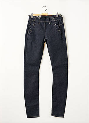 Jeans skinny tissage brut taille haute bleu G STAR femme