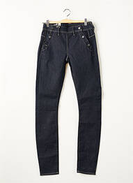 Jeans skinny tissage brut taille haute bleu G STAR femme