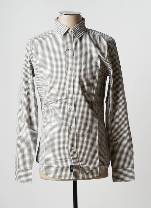Chemise manches longues poches poitrine vert DOCKERS homme