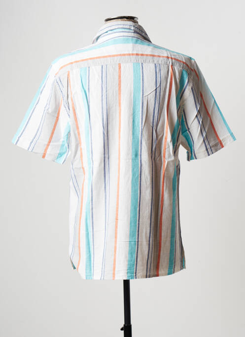 Chemise manches courtes col tailleur bleu DOCKERS homme