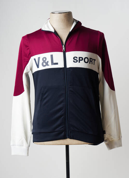 Veste casual rouge VICTORIO & LUCCHINO pour homme