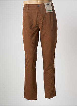 Pantalon chino tissage chiné taille normale marron DOCKERS homme