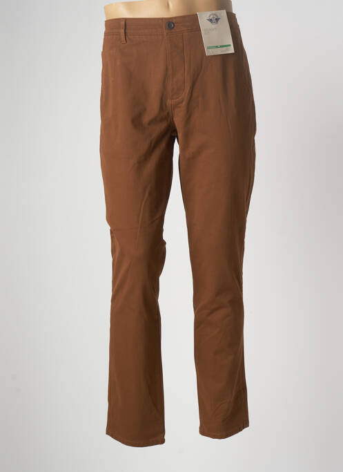 Pantalon chino tissage chiné taille normale marron DOCKERS homme