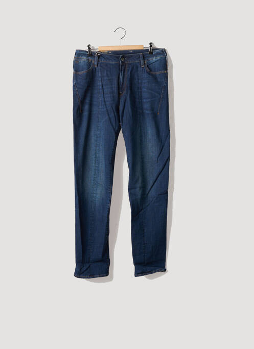 Jean coupe mom empiècements taille normale bleu RAW-7 homme