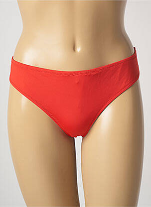 Bas de maillot de bain effet matière satinée culotte rouge PRINCESSE TAM-TAM femme