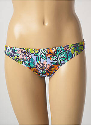 Bas de maillot de bain imprimé fleurs culotte vert PRINCESSE TAM-TAM femme